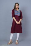 Khushi Cotton Bland With Digital Print With Lesh Kurti Wholesalers In Delhi